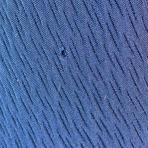 Vintage Women's Size M Rosewin Forstmann Fur‎ Trim Wool Coat Blue - Picture 10 of 13